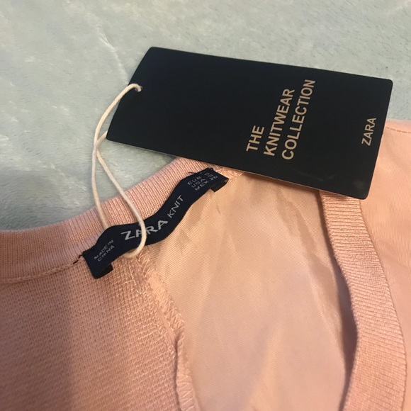 COPY - Zara Blush Pink Suede Knit Tank Top Small - Picture 2 of 3